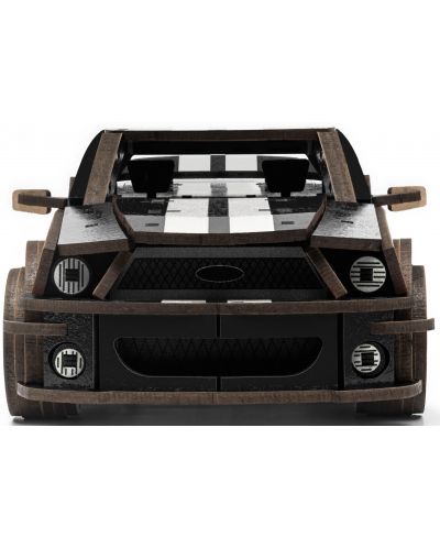 Drvena 3D slagalica Unidragon od 248 dijelova - GT auto, crn - 4