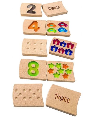 Drvena igračka PlanToys - Domino brojevi - 2