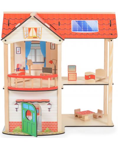 Drvena kućica za lutke Moni Toys - Elly - 1