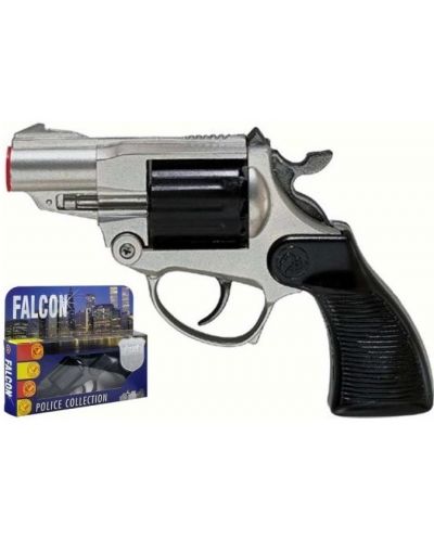 Dječji revolver Villa Giocattoli Falcon Silver – S mecima, 12 hitaca - 1