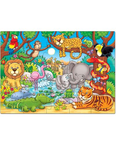 Dječja slagalica Orchard Toys – Tko živi u džungli, 25 dijelova - 2