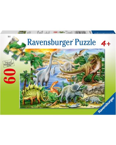 Dječja slagalica Ravensburger od 60 dijelova - Prapovijesni život - 1