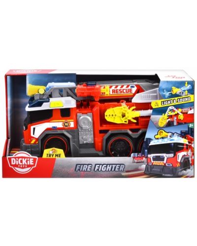 Dječja igračka Dickie Toys - Vatrogasno vozilo, sa zvukovima i svjetlima - 1
