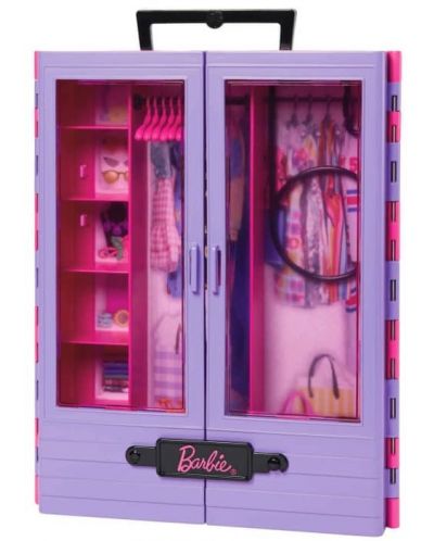 Dječja igračka Barbie - Ormar, ljubičasti - 1