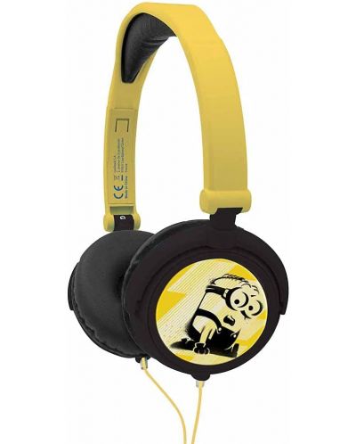 Dječje slušalice Lexibook - The Minions HP010DES, crno/žute - 1
