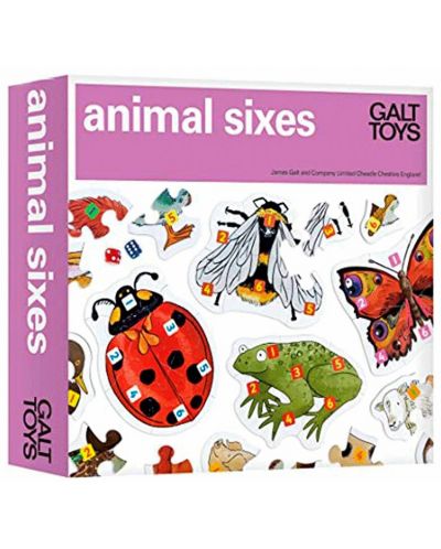Dječja igra sa slagalicama Galt - Sakupite životinje, 74 komada - 1