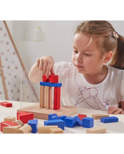 Dječja igras drvenim blokovima Viga - Izrada 3D kompozicija - 3