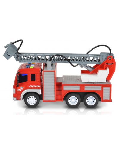 Dječja igračka Moni Toys - Vatrogasno vozilo sa dizalicom i pumpom, 1:16 - 2