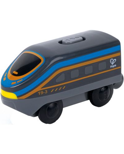 Dječja igračka HaPe International - Međugradska lokomotiva s baterijom, crna - 1