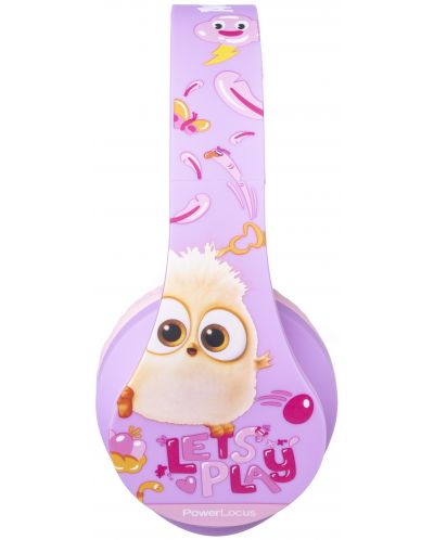 Dječje slušalice PowerLocus - P2 Kids Angry Birds, bežične, roza/ljubičaste - 4