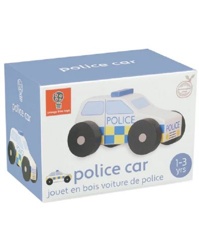 Dječja igračka Orange Tree Toys - Drveni policijski auto - 1