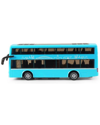 Dječja igračka Rappa - Autobus na kat, 19 cm, plavi - 2