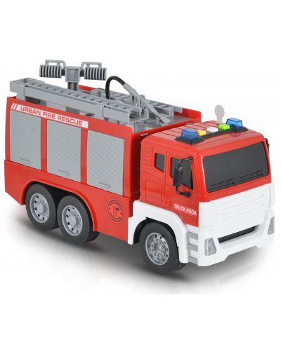Dječja igračka Moni Toys - Vatrogasno vozilo s pumpom i ljestvama, 1:12 - 4