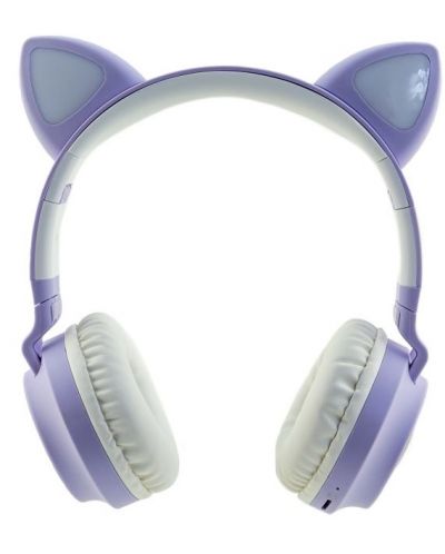 Dječje slušalice PowerLocus - Buddy Ears, bežične, ljubičasto/bijele - 2