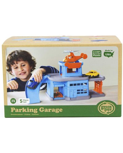 Dječja igračka Green Toys – Parking, s autićima - 8