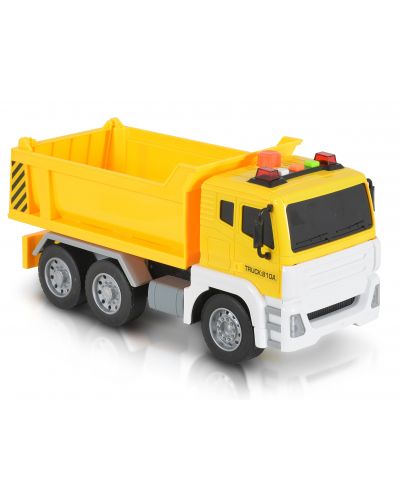 Dječja igračka Moni Toys - Kamion kiper, žuti, 1:12 - 4