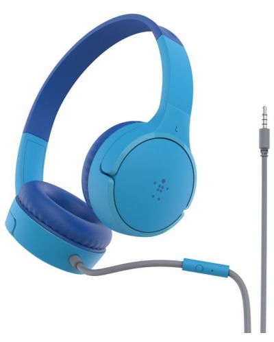 Dječje slušalice s mikrofonom Belkin - SoundForm Mini, plave - 1