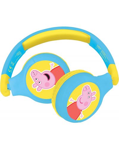 Dječje slušalice Lexibook - Peppa Pig HPBT010PP, bežične, plave - 1