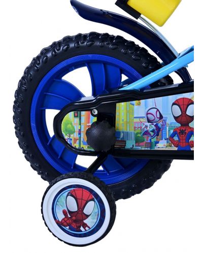 Dječji bicikl s pomoćnim kotačima E&L cycles - Spidey i prijatelji, 12'' - 7