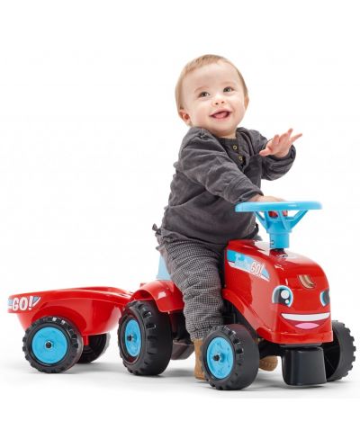 Dječji traktor s prikolicom Falk – Crveni - 2