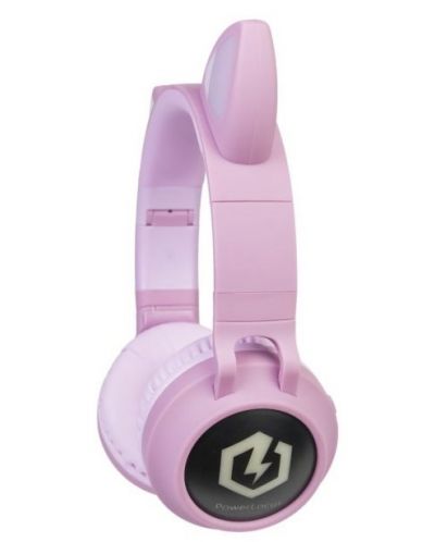 Dječje slušalice PowerLocus - Buddy Ears, bežične, ružičaste - 2