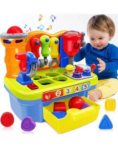 Dječja igračka Hola Toys - Mini radionica s alatom i glazbom - 4