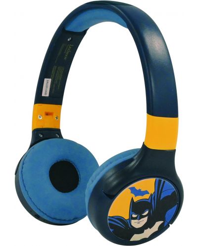 Dječje slušalice Lexibook - Batman HPBT010BAT, bežične, plave - 1