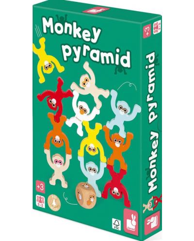 Dječja igra za ravnotežu Janod - Piramida majmuna - 2