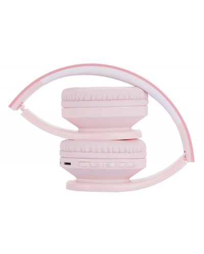 Dječje slušalice s mikrofonom PowerLocus - P1, bežične, ružičaste - 4