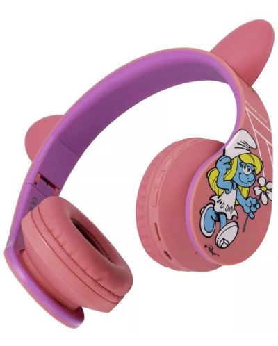 Dječje slušalice PowerLocus - P1 Smurf, bežične, roze - 3