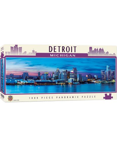 Panoramska zagonetka Master Pieces od 1000 dijelova - Detroit, Michigan - 1