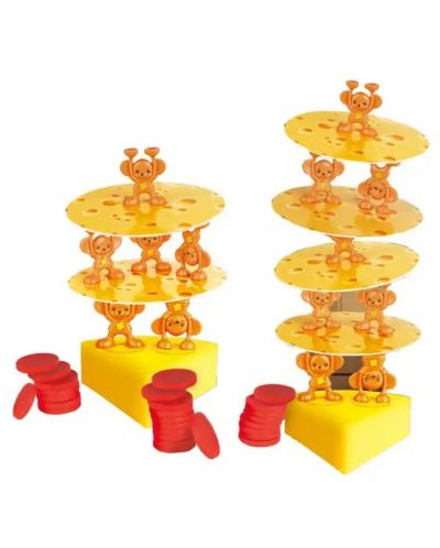 Dječja igra za ravnotežu Qing - Kula od sira i miševi - 2