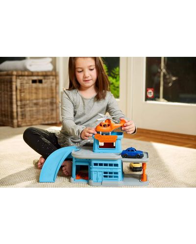 Dječja igračka Green Toys – Parking, s autićima - 3