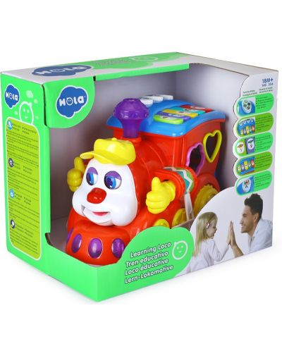 Dječja igračka Hola Toys - Glazbeni vlakić za sortiranje - 1
