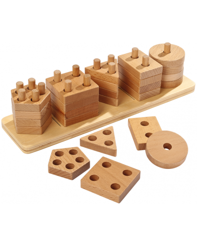 Dječja igra Smart Baby - Veliki drveni Montessori set - 2