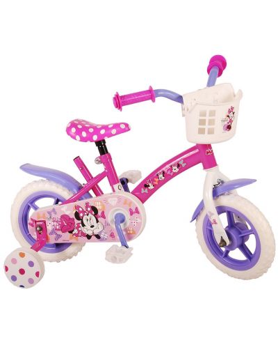 Dječji bicikl s pomoćnim kotačima E&L cycles - Disney, Minnie Mouse, 10'' - 1