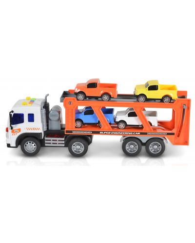 Dječja igračka Moni Toys - Autotransporter sa zvukom i svjetlom, 1:16 - 2
