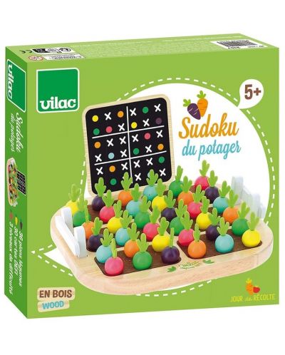 Dječja drvena igra Vilac - Sudoku od povrća - 1