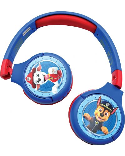 Dječje slušalice Lexibook - Paw Patrol HPBT010PA, bežične, plave - 1