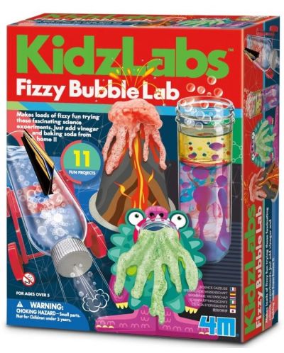 Set za igru za eksperimente 4M Kidz Labs - Gazirani mjehurići - 1