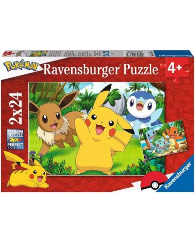 Dječja slagalica Ravensburger od 2 x 24 dijela - Pikachu i prijatelji - 1