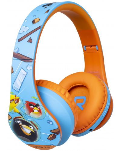 Dječje slušalice PowerLocus - P2 Kids Angry Birds, bežične, plavo/narančaste - 2