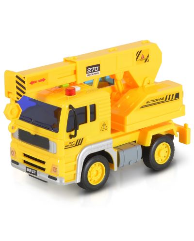 Dječja igračka Moni Toys - Kamion dizalica sa zvukom i svjetlima, 1:20 - 4