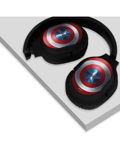 Dječje slušalice ERT Group - Captain America, bežične, crne - 2
