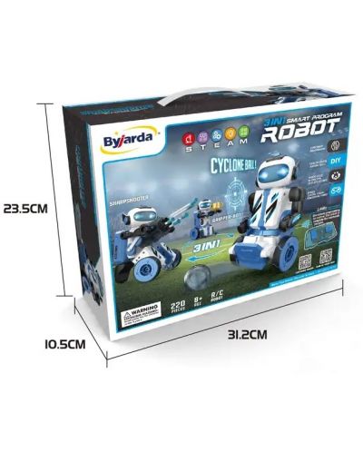 Dječji robot 3 u 1 Sonne - BoyBot, s programiranjem - 7