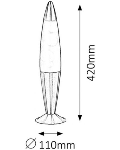 Ukrasna svjetiljka Rabalux - Lollipop 4108, 25 W, 42 x 11 cm, ružičasta - 2