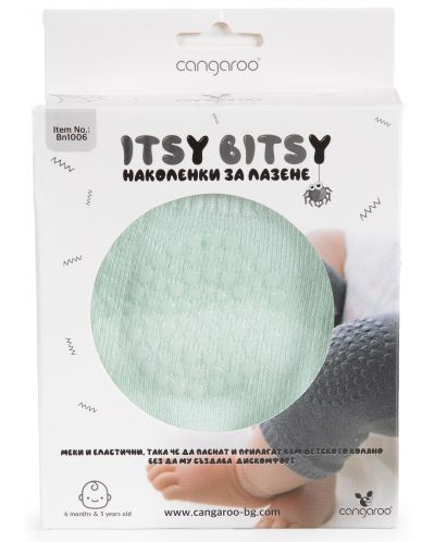 Dječji štitnici za koljena za puzanje Cangaroo - Itsy Bitsy, mint - 3