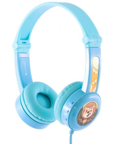 Dječje slušalice BuddyPhones - Travel, plave - 1