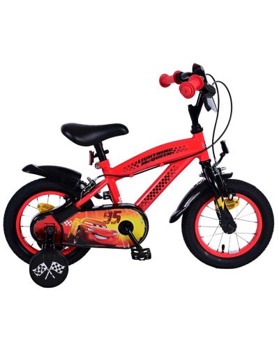 Dječji bicikl s pomoćnim kotačima E&L cycles - Disney, Auti 2, 12'' - 1