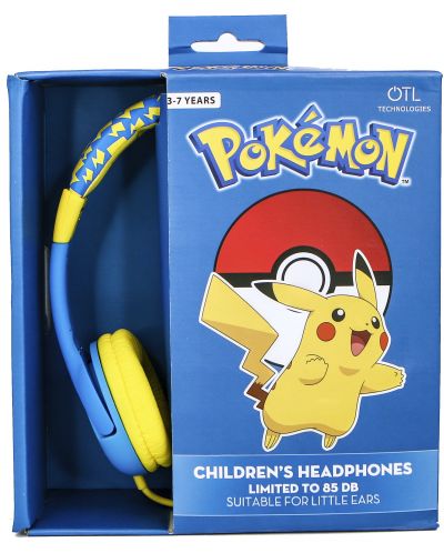 Dječje slušalice OTL Technologies - Pokemon Pikachu, žuto/plave - 5